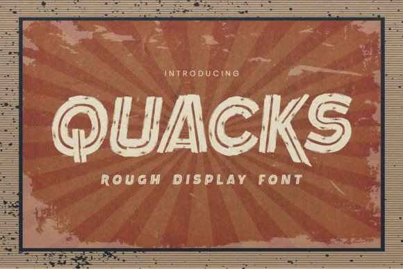 Evaluating Quacks: A Unique Display Font for Creative Projects