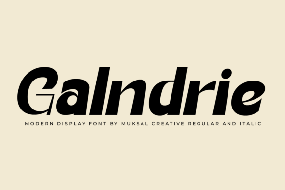 Galndrie: Elevating Modern Design with Versatile Typography