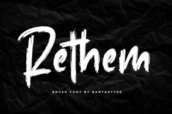 Rethem: Elevate Your Brand with Bold Brush Typography