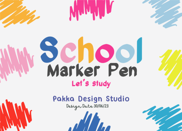 School Marker Pen: A Bold Font for Creative Projects