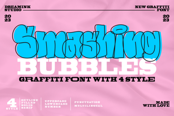 Smashing Bubbles: A Playful Graffiti Font for Bold Designs