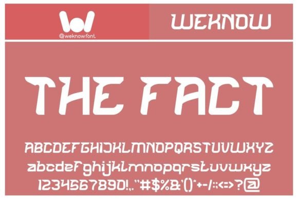The Fact: A Bold Display Font for Modern Branding