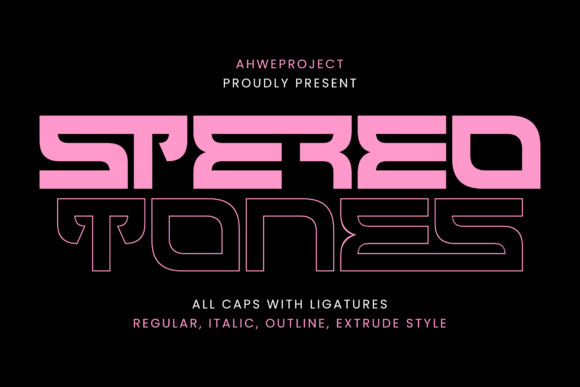 Unleashing Motion and Power in Design with the Stereotones Display Font
