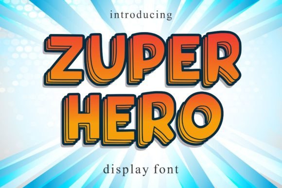 Unlock Bold Designs with Zuper Hero Display Font