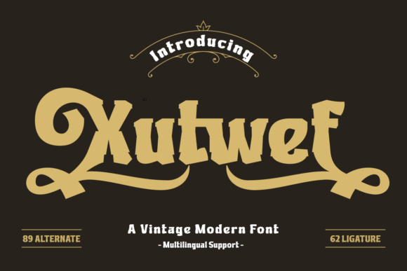 Xutwef: The Superhero Display Font for Bold Projects